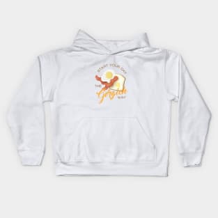 Eggs, Bacon, and Toast Kids Hoodie